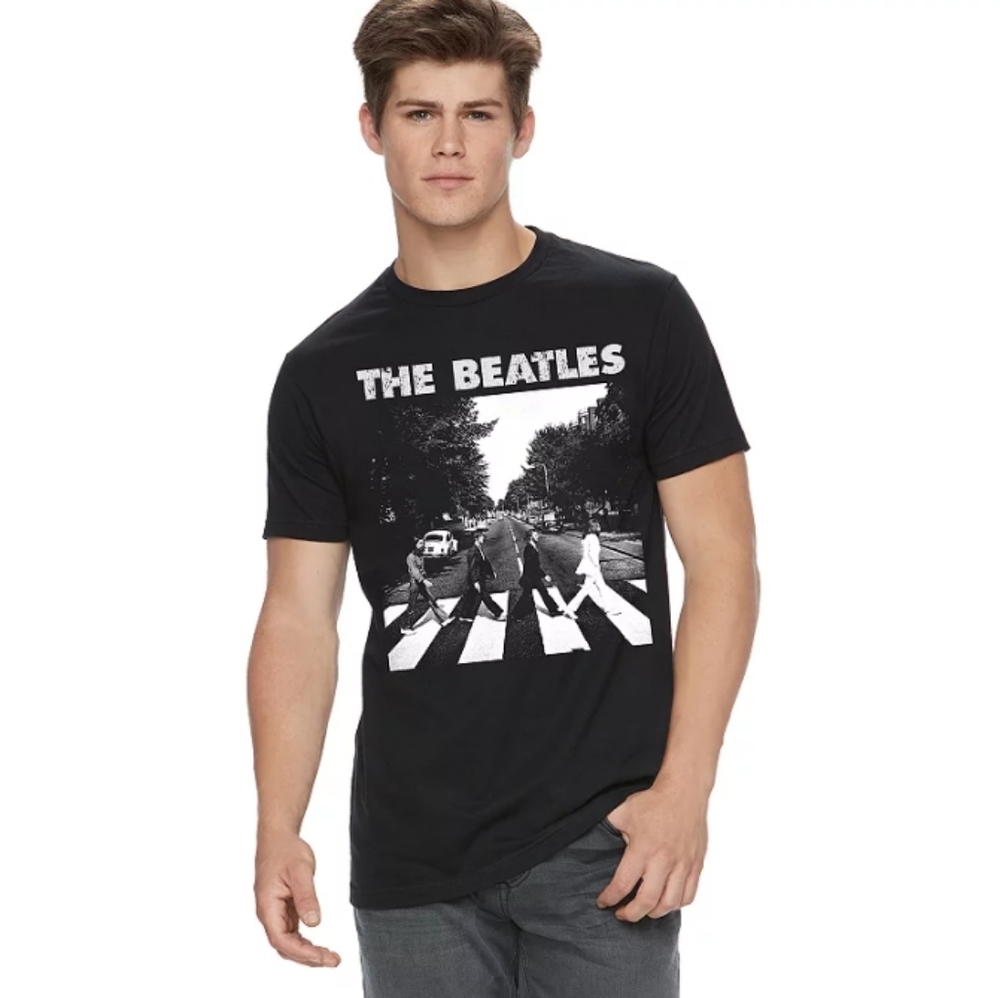 The Beatles Black Graphic T-Shirt
